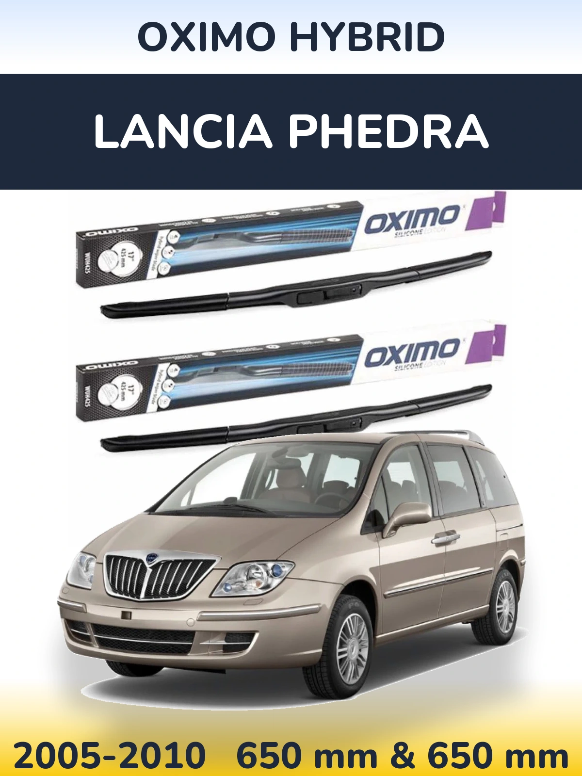 Torkarblad Oximo Hybrid för Lancia Phedra