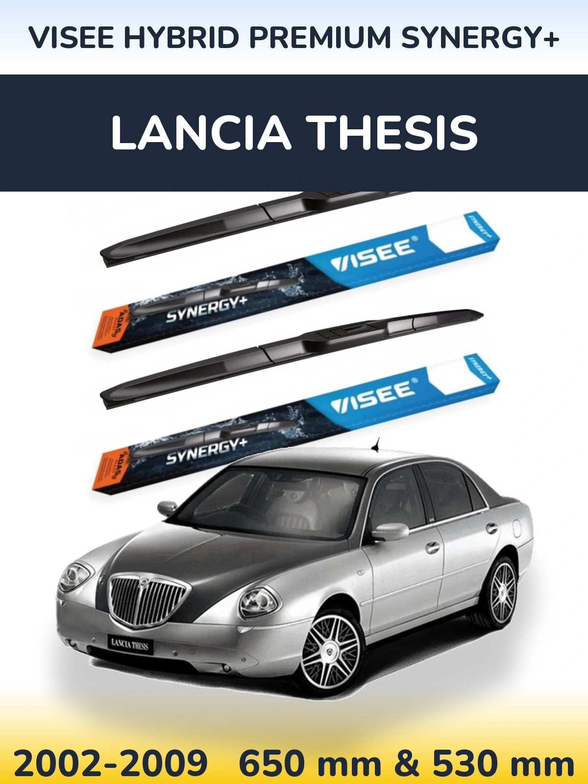 Torkarblad VISEE HYBRID PREMIUM SYNERGY+ för Lancia Thesis