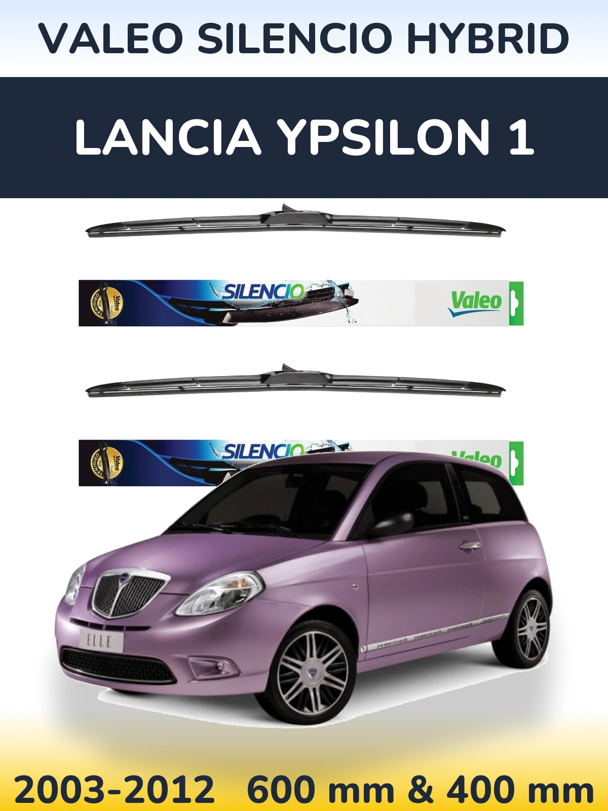 Torkarblad Valeo Silencio Hybrid för Lancia Ypsilon 1