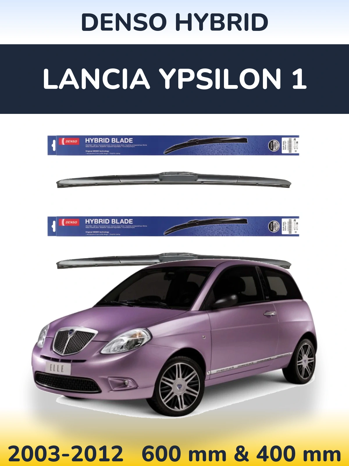 Torkarblad Denso Hybrid för Lancia Ypsilon 1