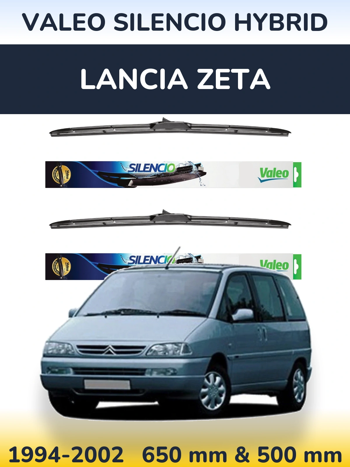 Torkarblad Valeo Silencio Hybrid för Lancia Zeta