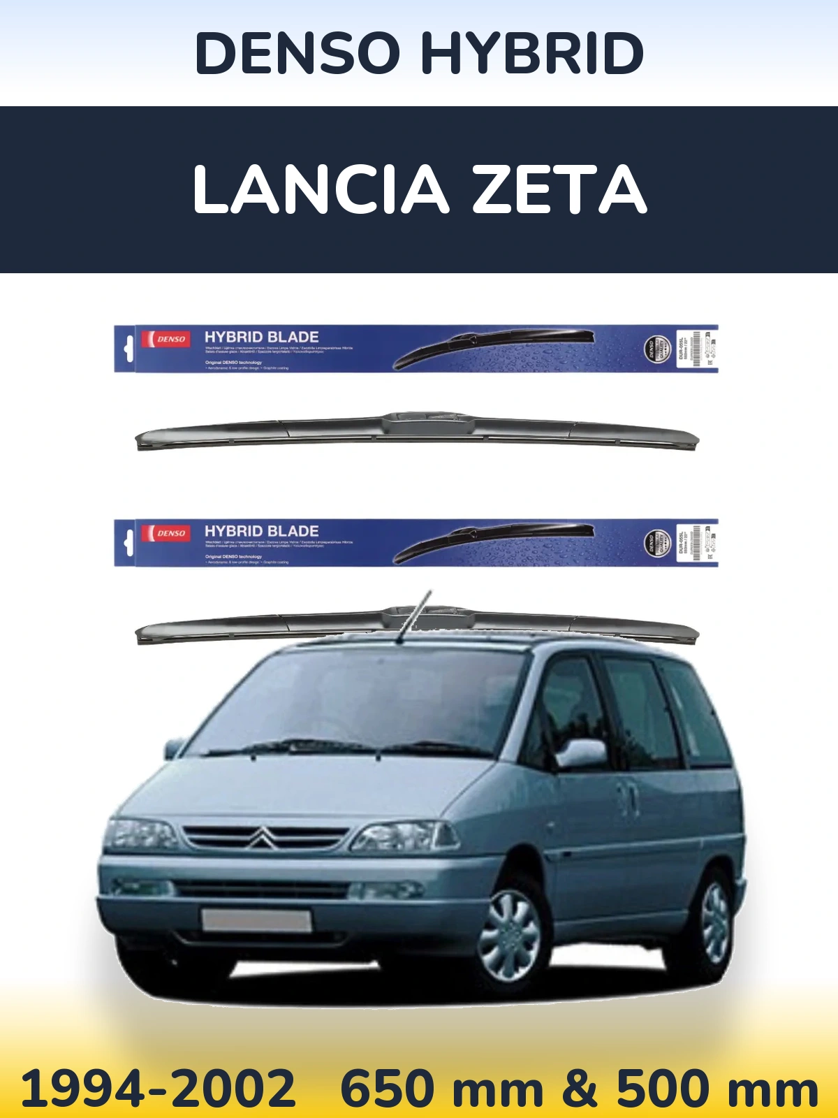 Torkarblad Denso Hybrid för Lancia Zeta