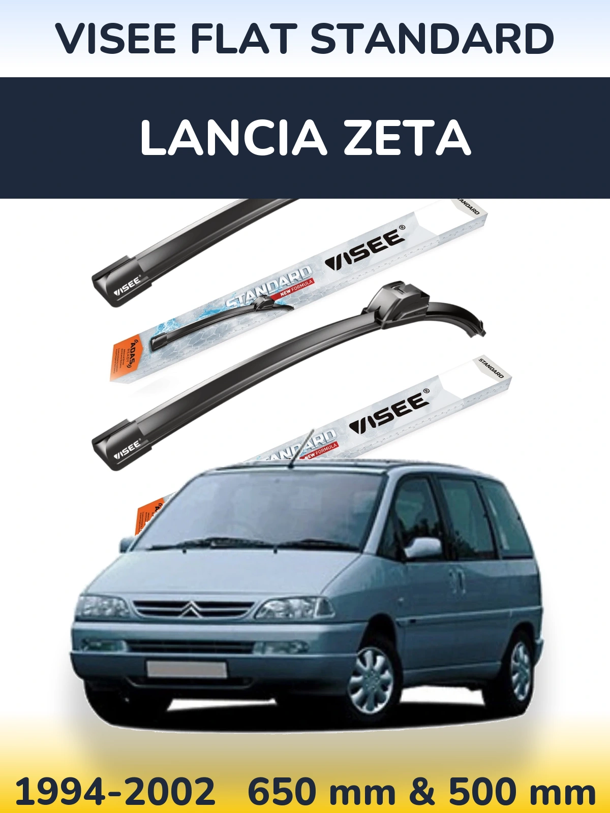 Torkarblad VISEE FLAT STANDARD för Lancia Zeta