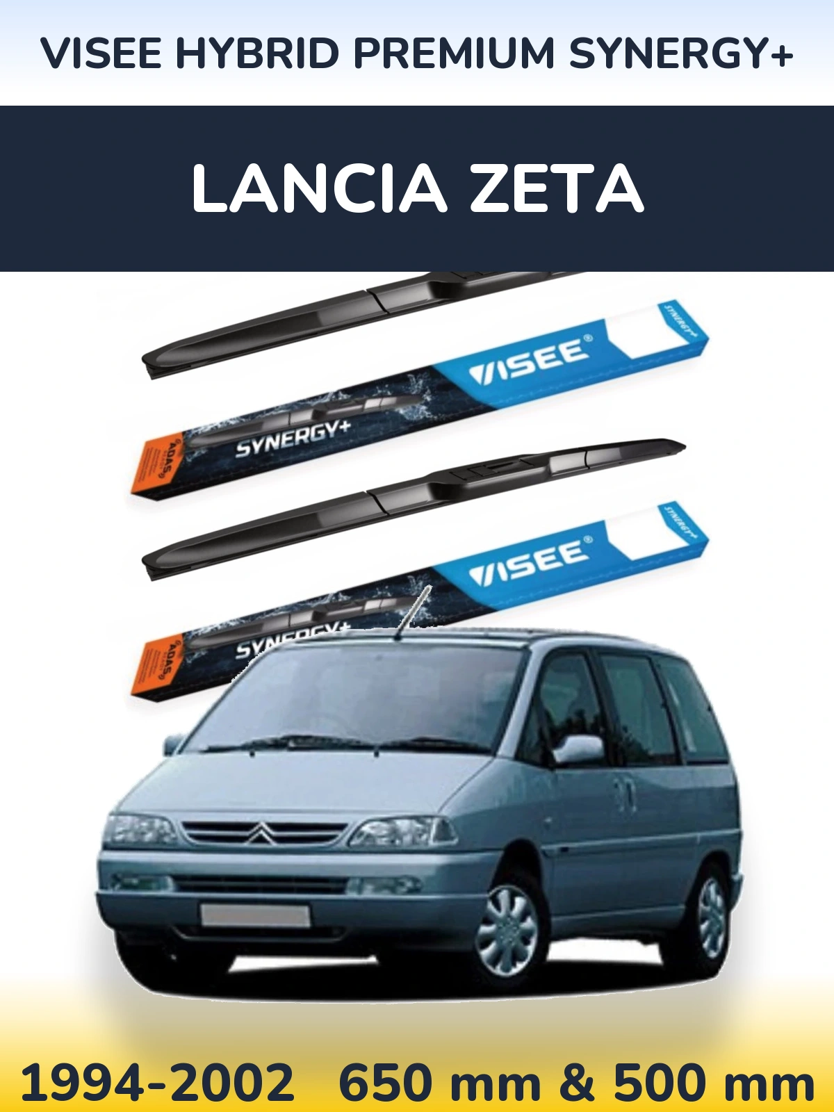 Torkarblad VISEE HYBRID PREMIUM SYNERGY+ för Lancia Zeta