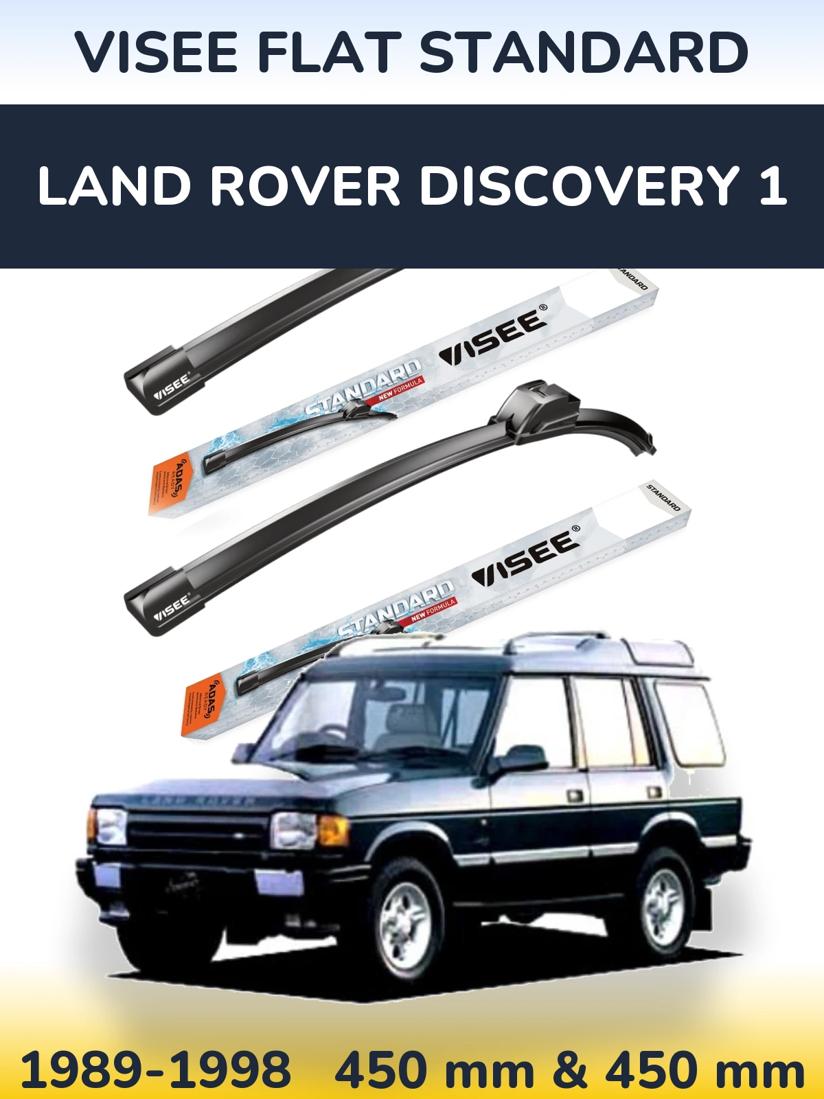 Torkarblad VISEE FLAT STANDARD för Land Rover Discovery 1