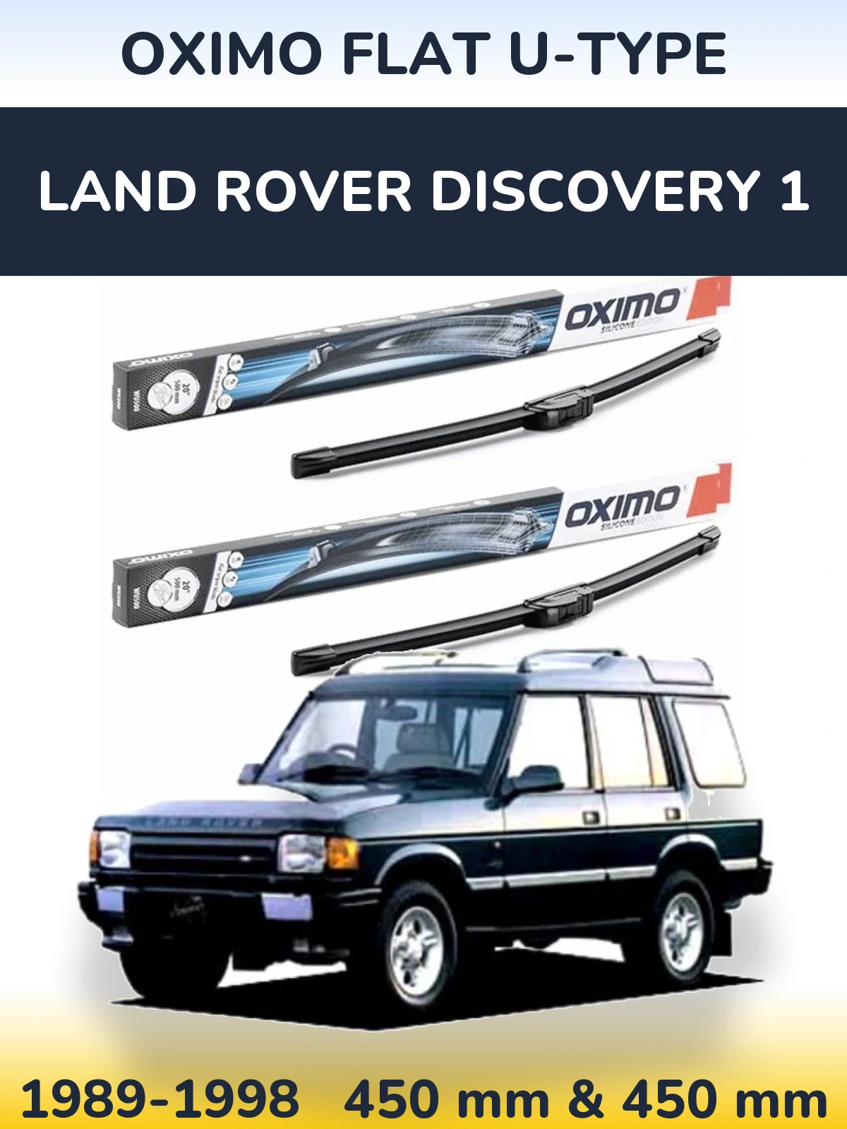 Torkarblad Oximo Flat U-type för Land Rover Discovery 1