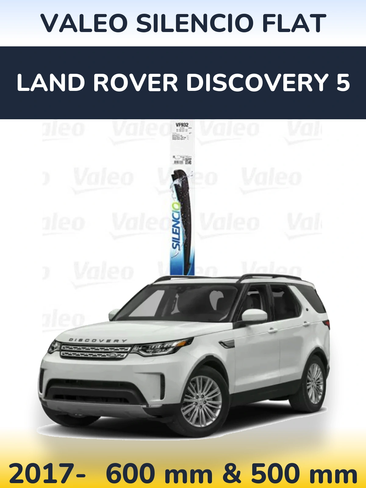 Torkarblad Valeo Silencio Flat för Land Rover Discovery 5