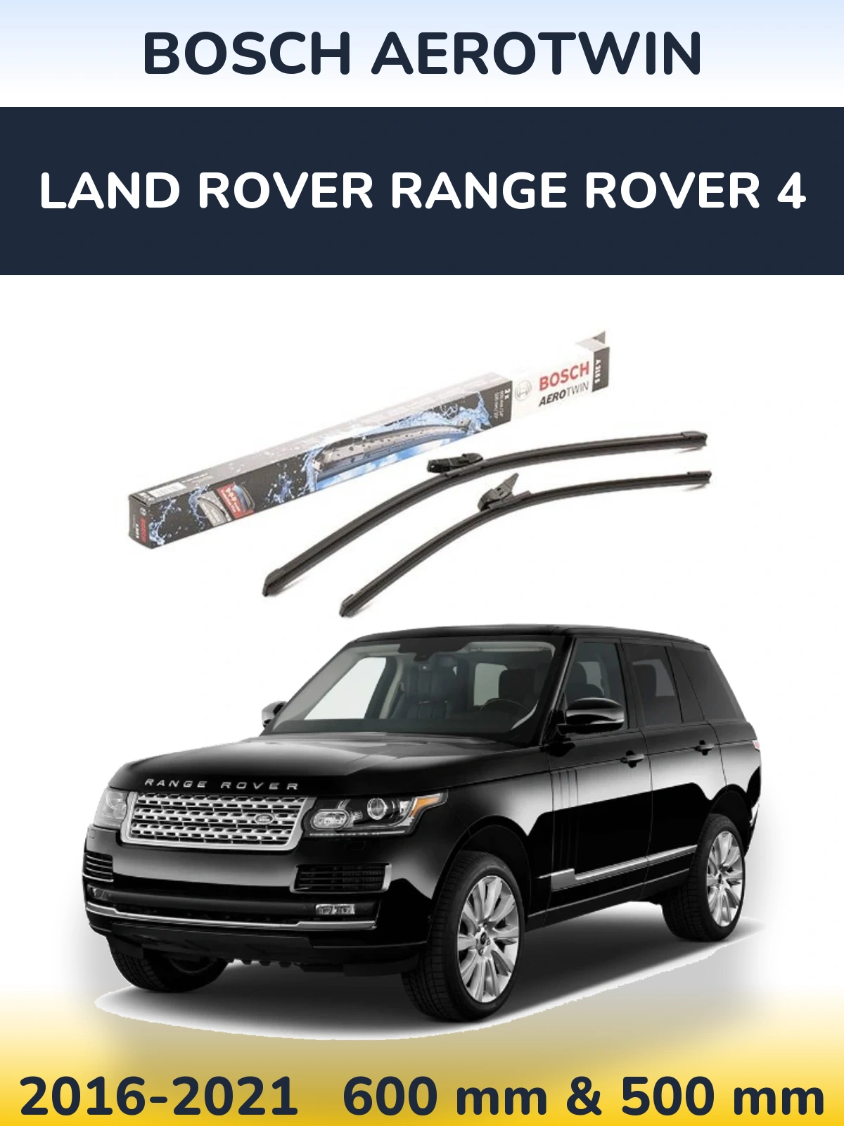 Torkarblad BOSCH AeroTwin för Land Rover Range Rover 4