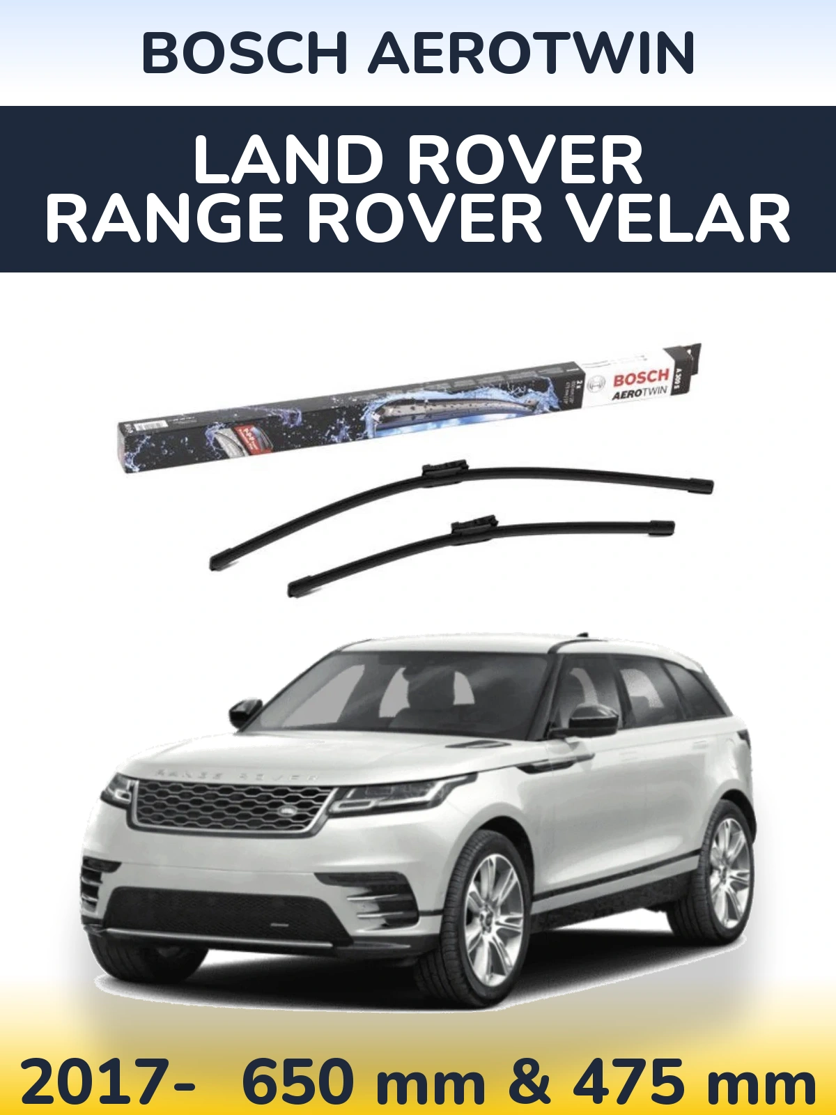 Torkarblad BOSCH AeroTwin för Land Rover Range Rover Velar