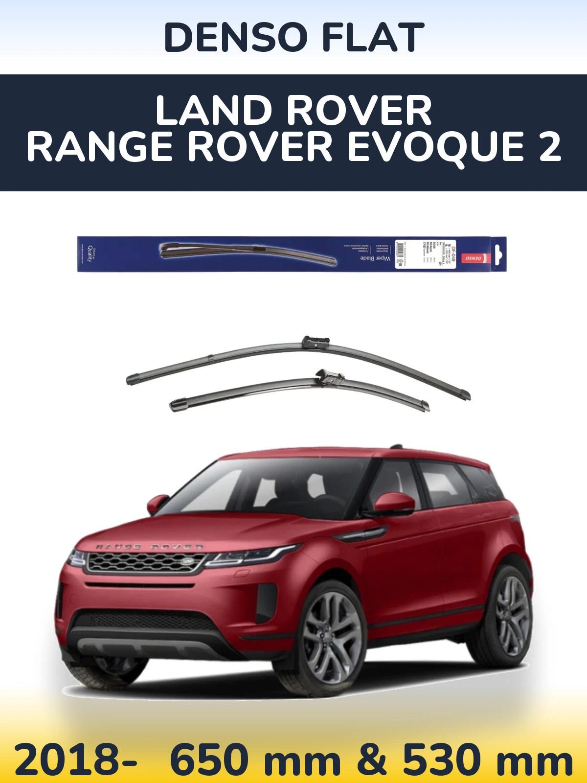 Torkarblad Denso Flat för Land Rover Range Rover  Evoque 2