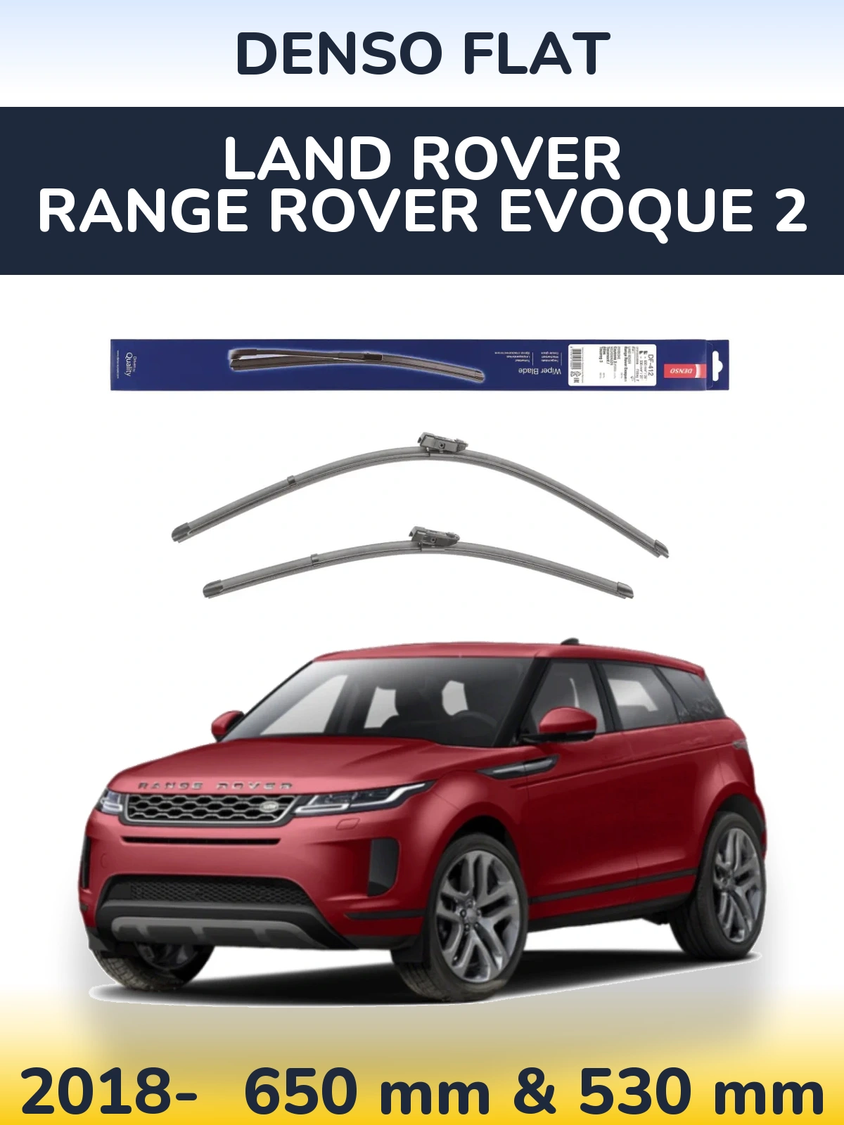 Torkarblad Denso Flat för Land Rover Range Rover  Evoque 2