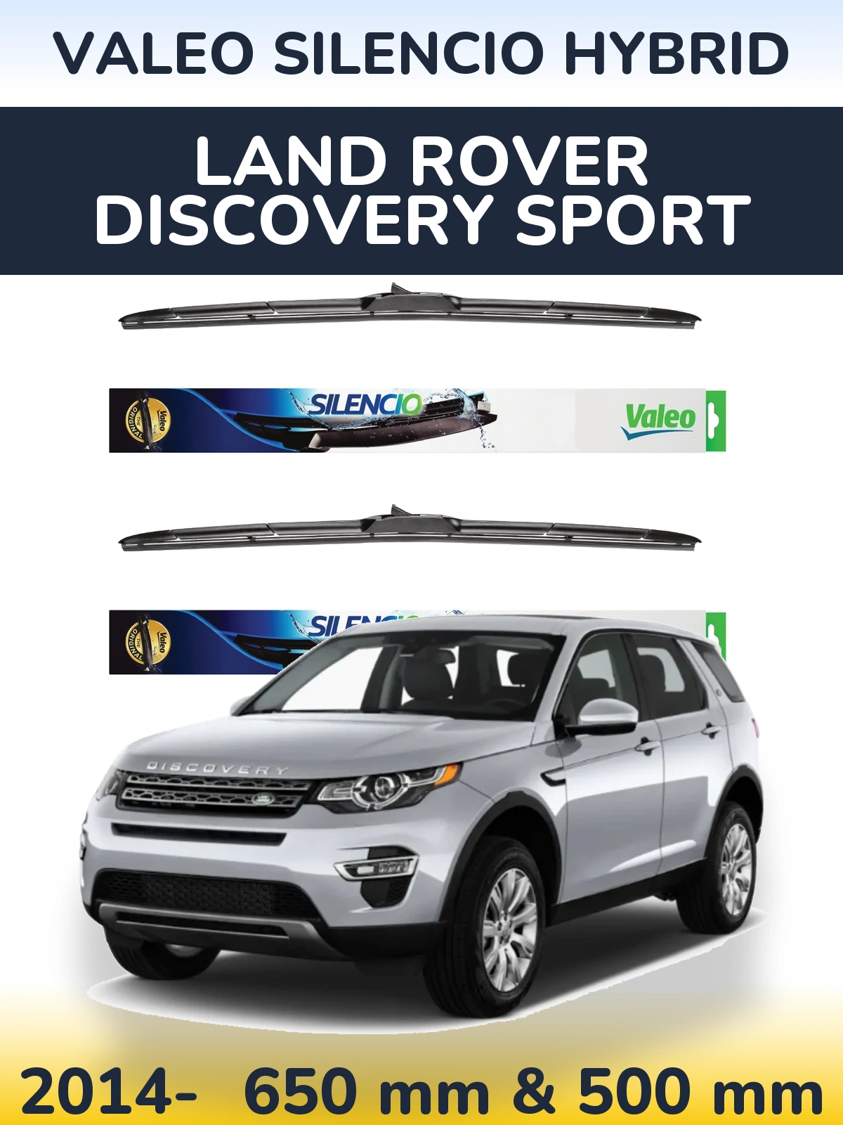 Torkarblad Valeo Silencio Hybrid för Land Rover Discovery Sport
