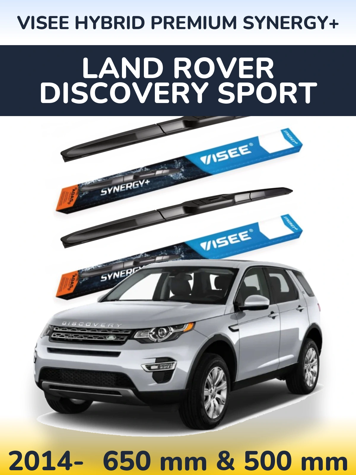 Torkarblad VISEE HYBRID PREMIUM SYNERGY+ för Land Rover Discovery Sport
