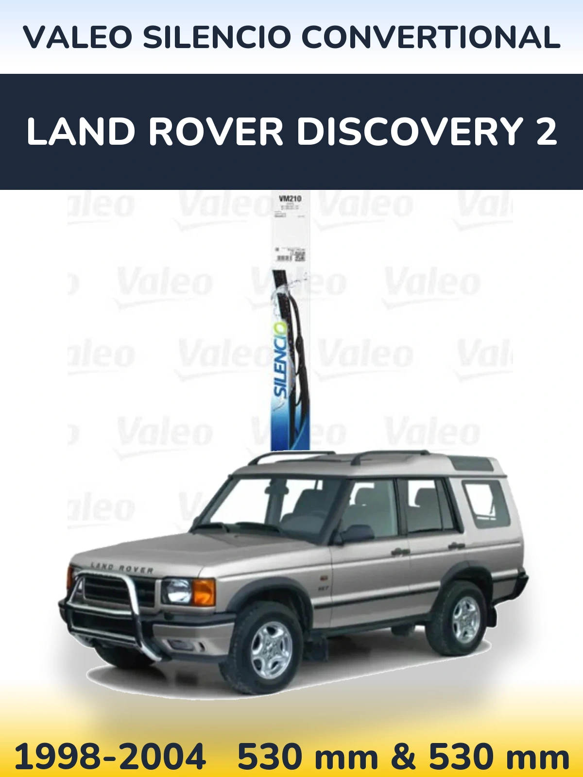 Torkarblad Valeo Silencio Convertional för Land Rover Discovery 2