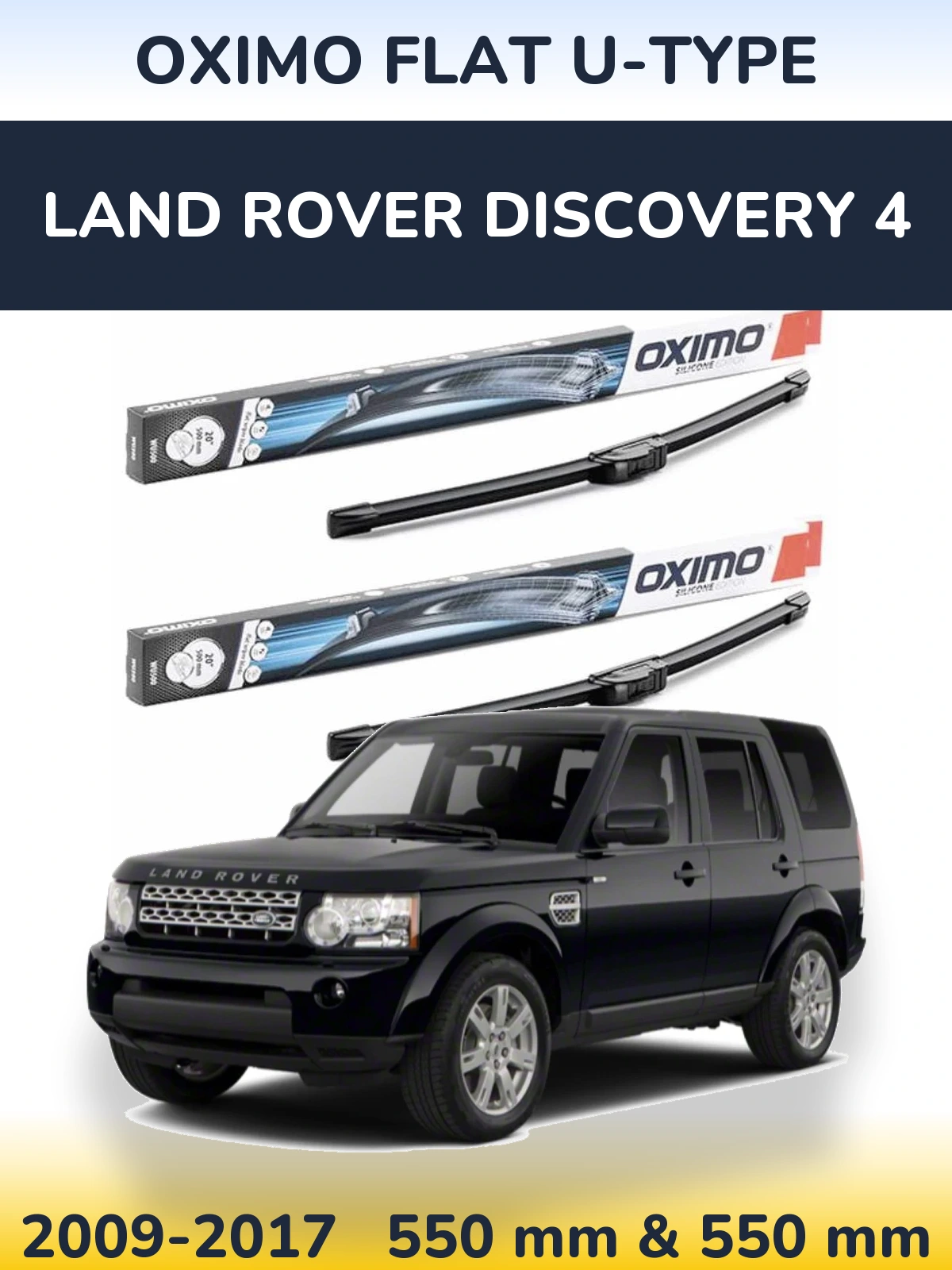 Torkarblad Oximo Flat U-type för Land Rover Discovery 4