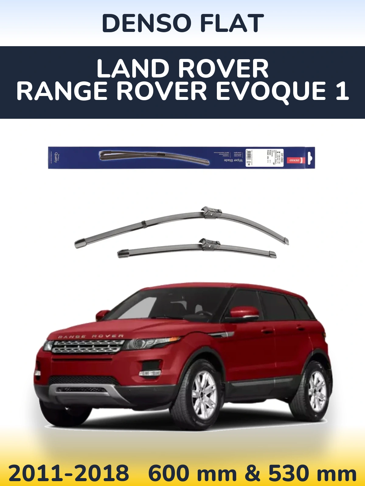 Torkarblad Denso Flat för Land Rover Range Rover  Evoque 1