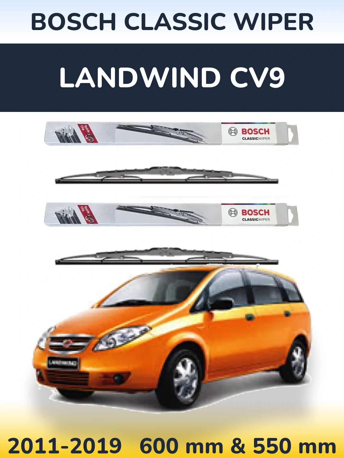 Torkarblad BOSCH Classic Wiper för Landwind CV9