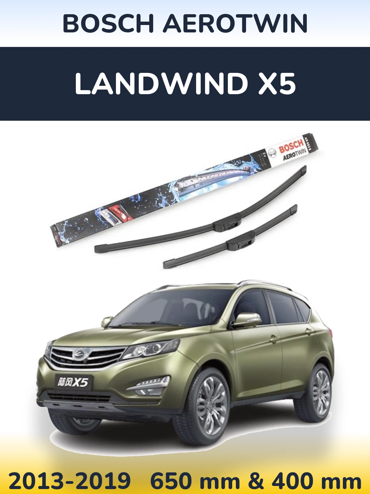 Torkarblad BOSCH AeroTwin för Landwind X5