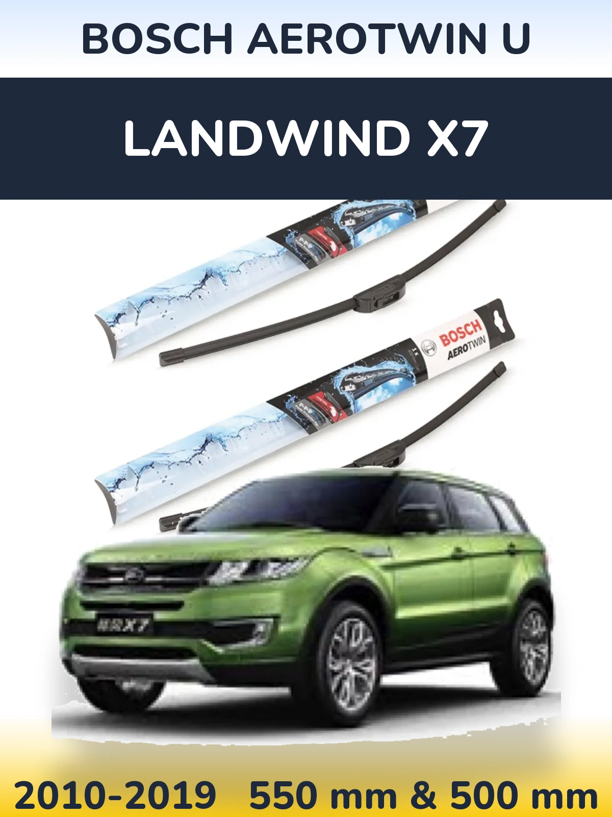 Torkarblad BOSCH AeroTwin U för Landwind X7