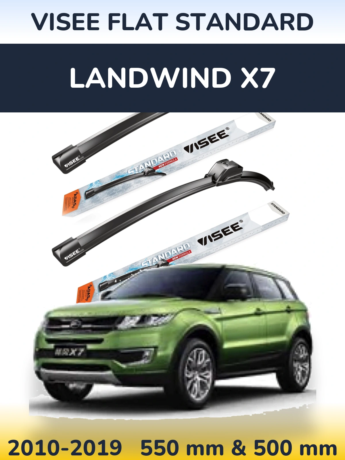 Torkarblad VISEE FLAT STANDARD för Landwind X7