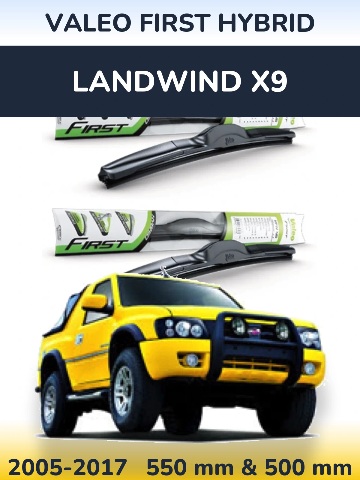 Torkarblad Valeo First Hybrid för Landwind X9