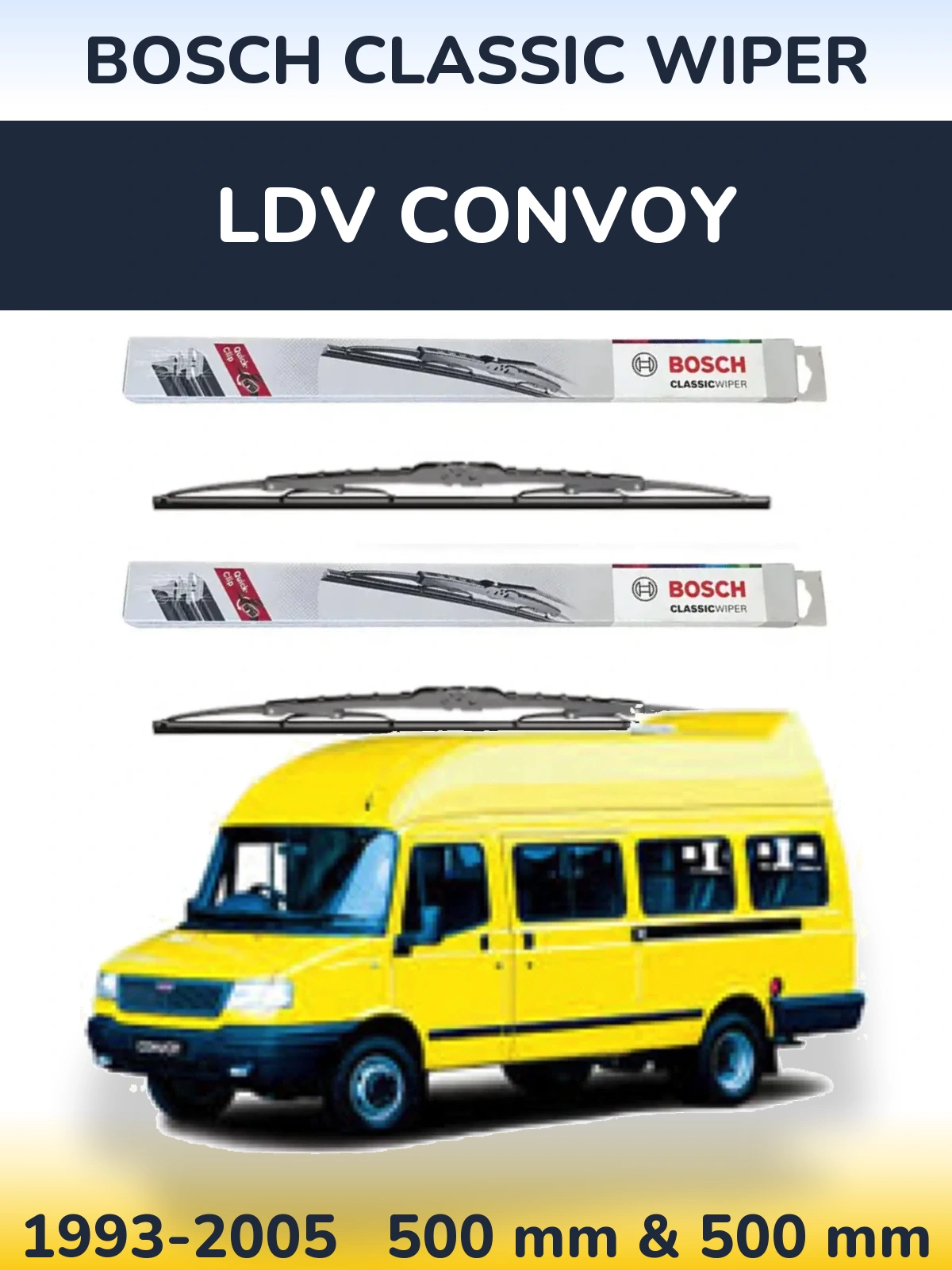 Torkarblad BOSCH Classic Wiper för LDV Convoy