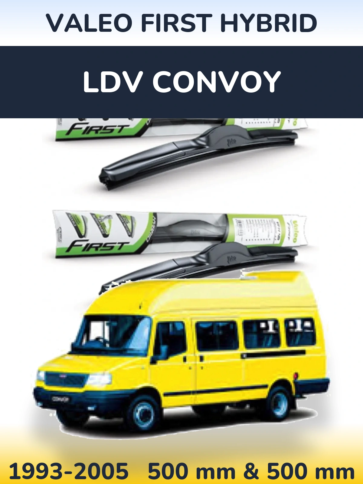 Torkarblad Valeo First Hybrid för LDV Convoy