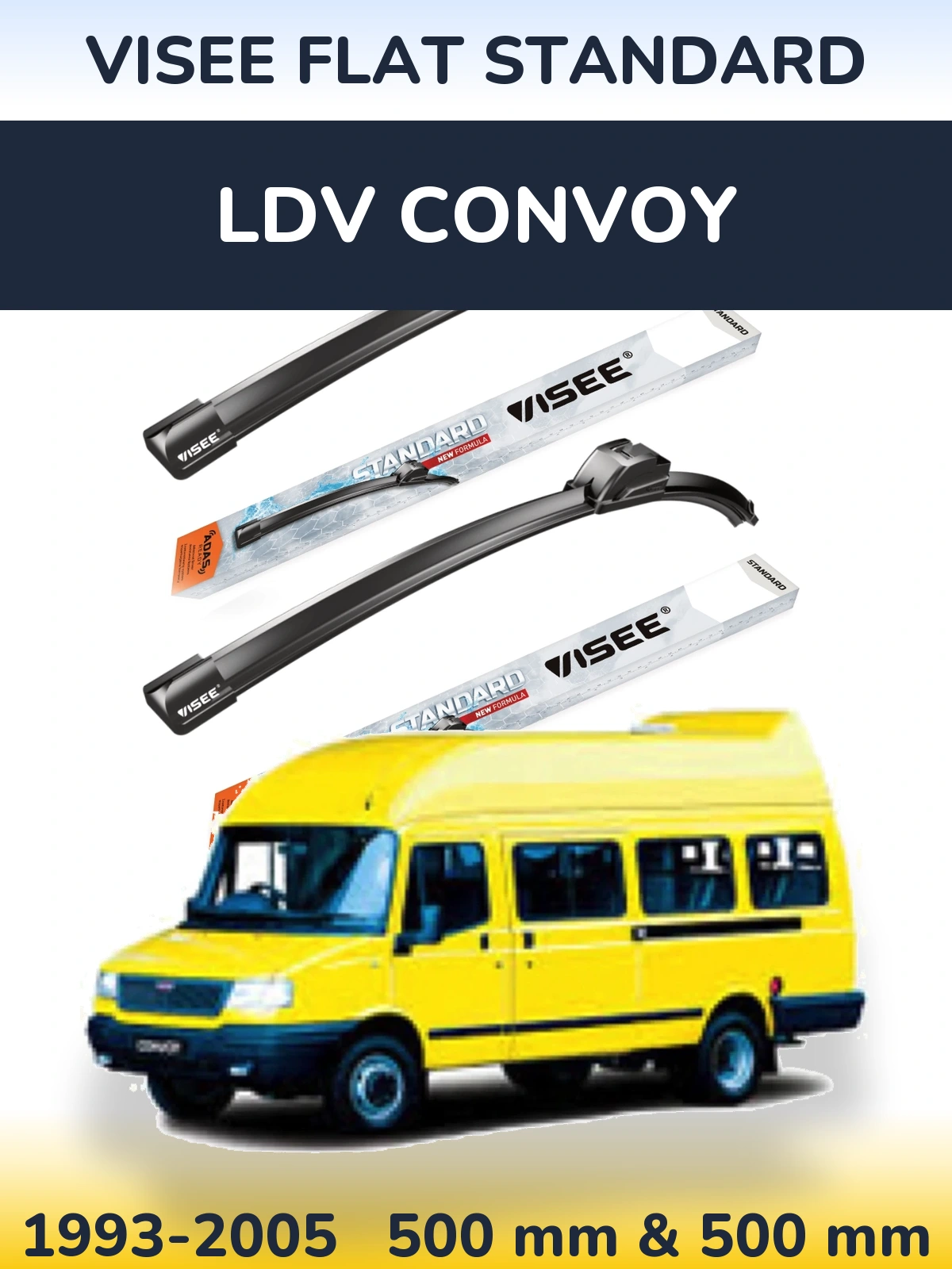 Torkarblad VISEE FLAT STANDARD för LDV Convoy