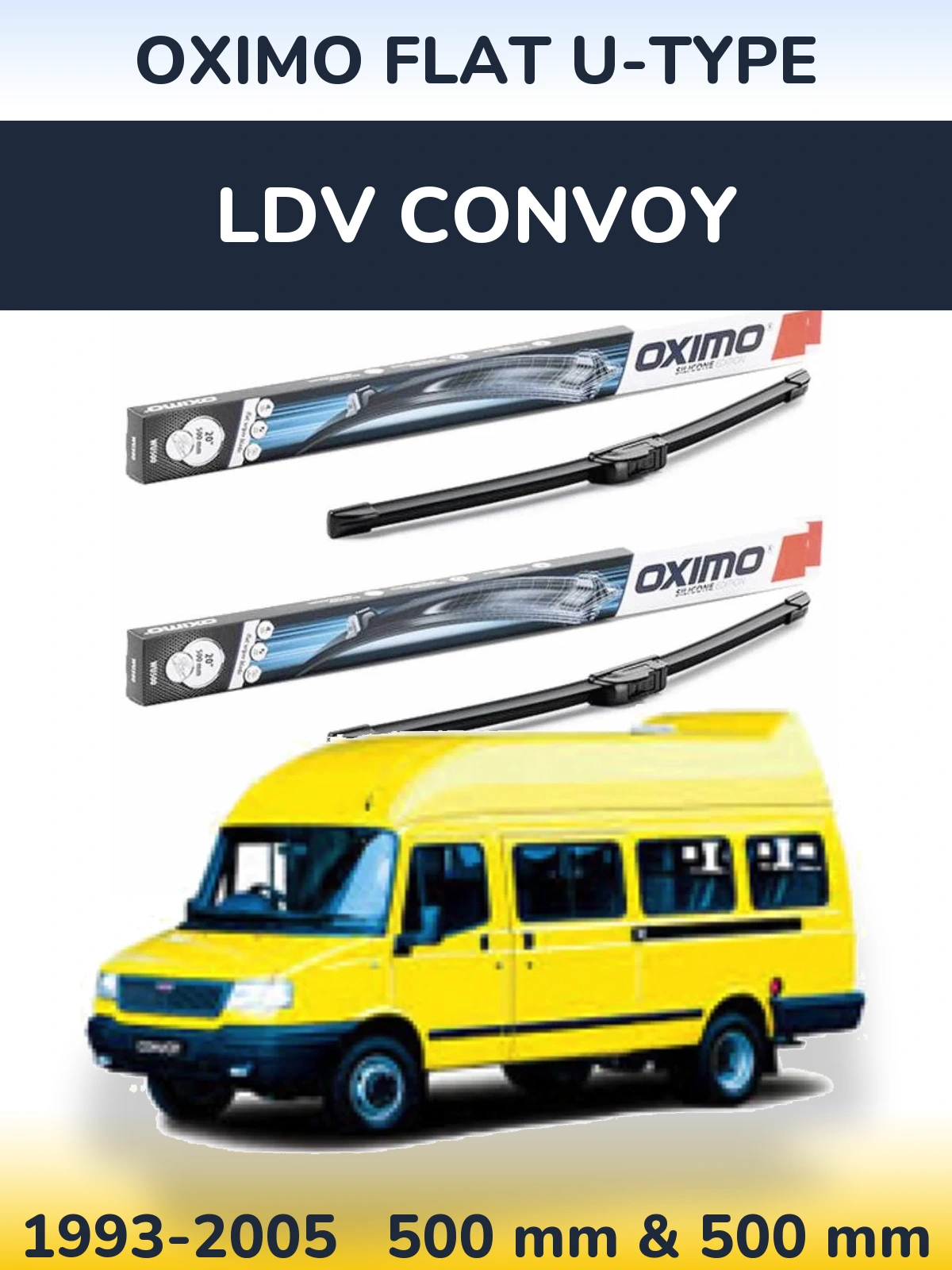 Torkarblad Oximo Flat U-type för LDV Convoy