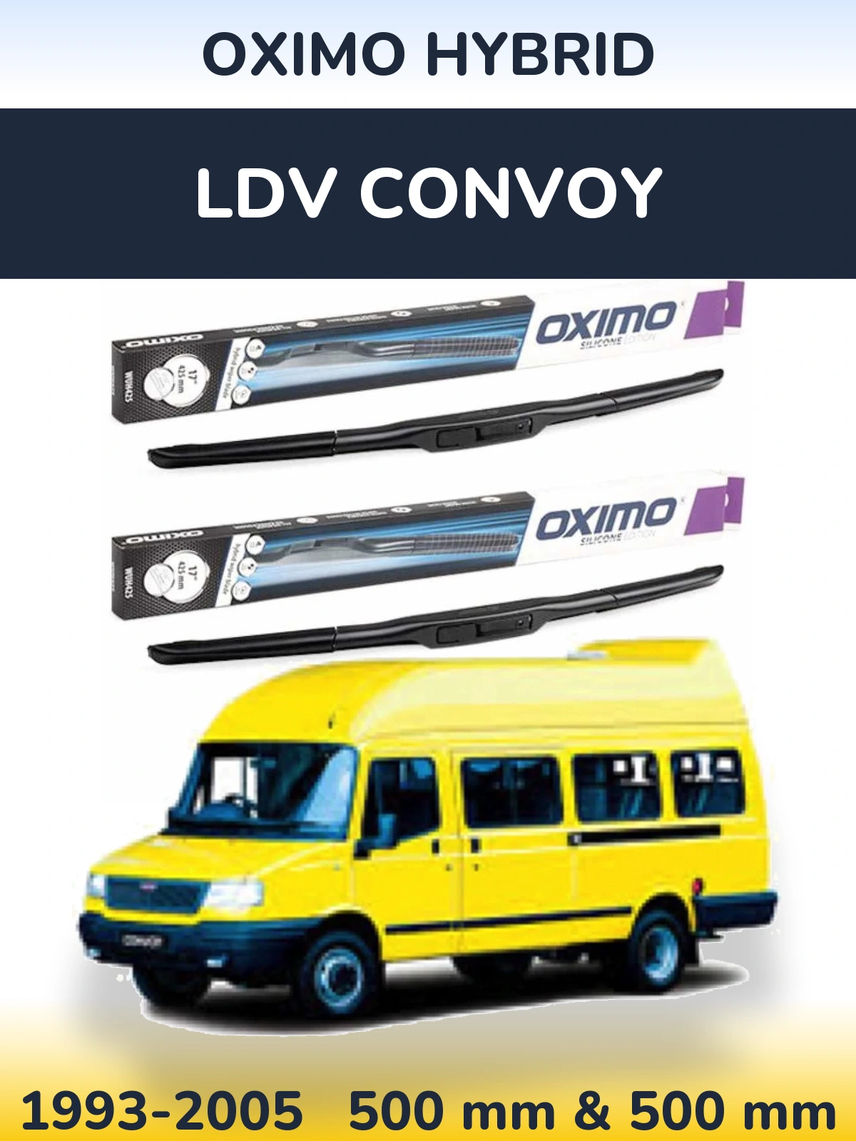 Torkarblad Oximo Hybrid för LDV Convoy