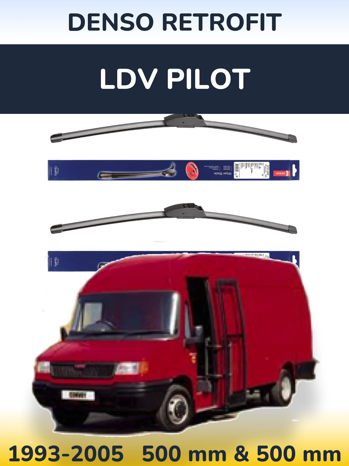 Torkarblad Denso Retrofit för LDV Pilot