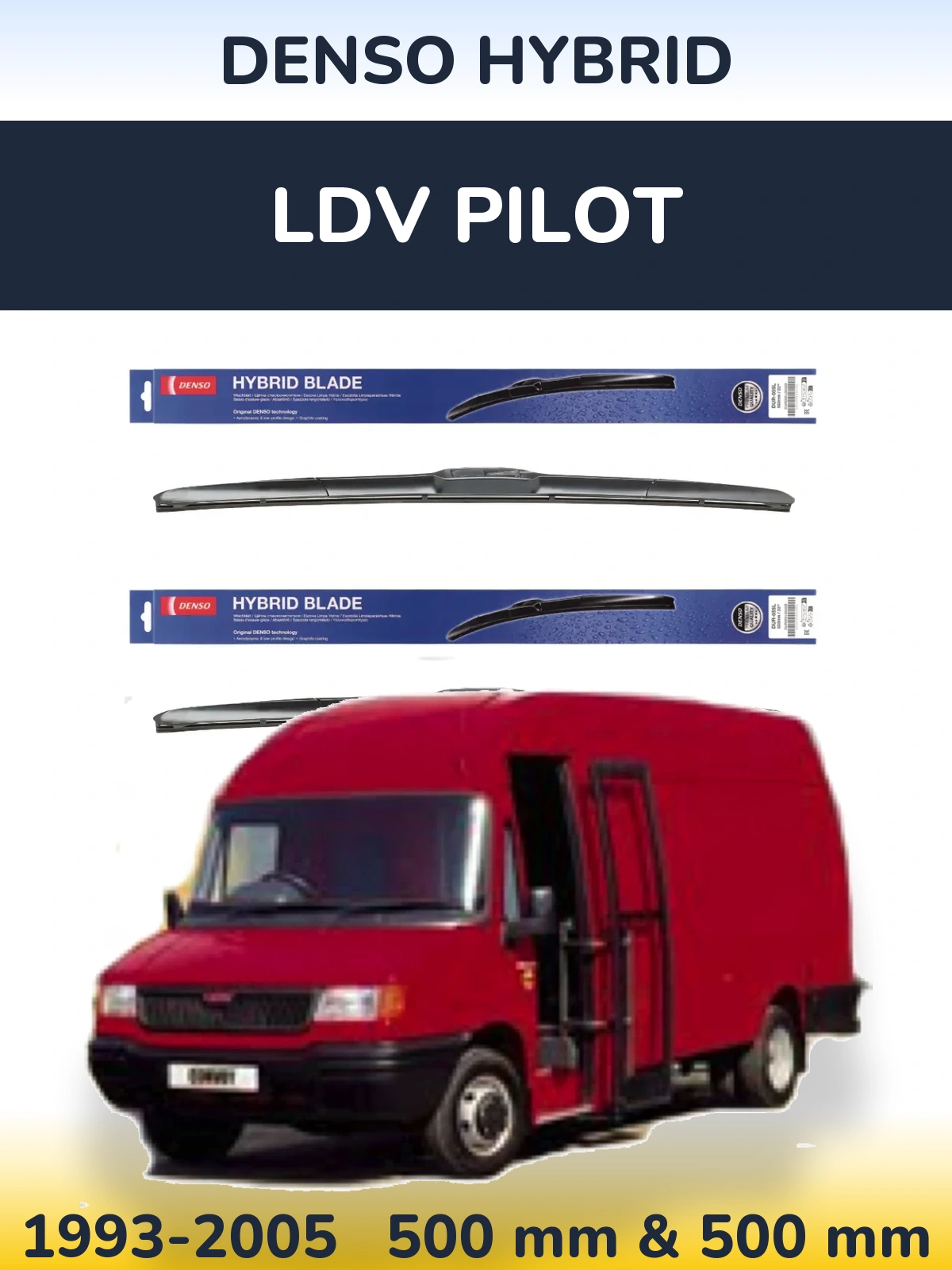 Torkarblad Denso Hybrid för LDV Pilot
