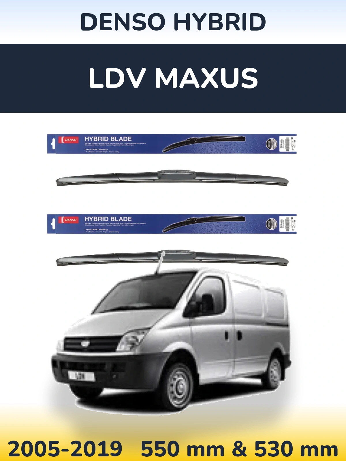 Torkarblad Denso Hybrid för LDV Maxus