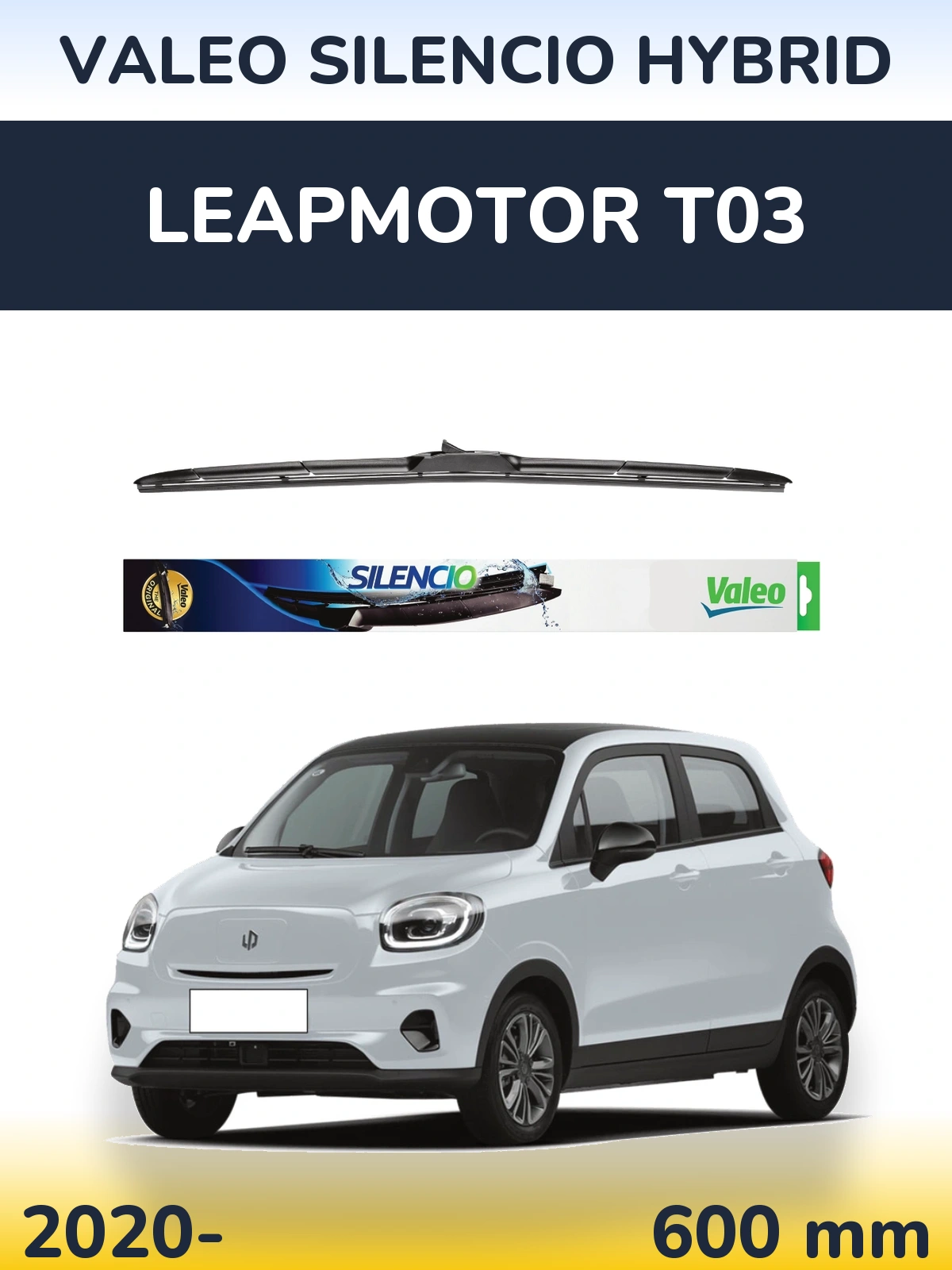 Torkarblad Valeo Silencio Hybrid för Leapmotor T03