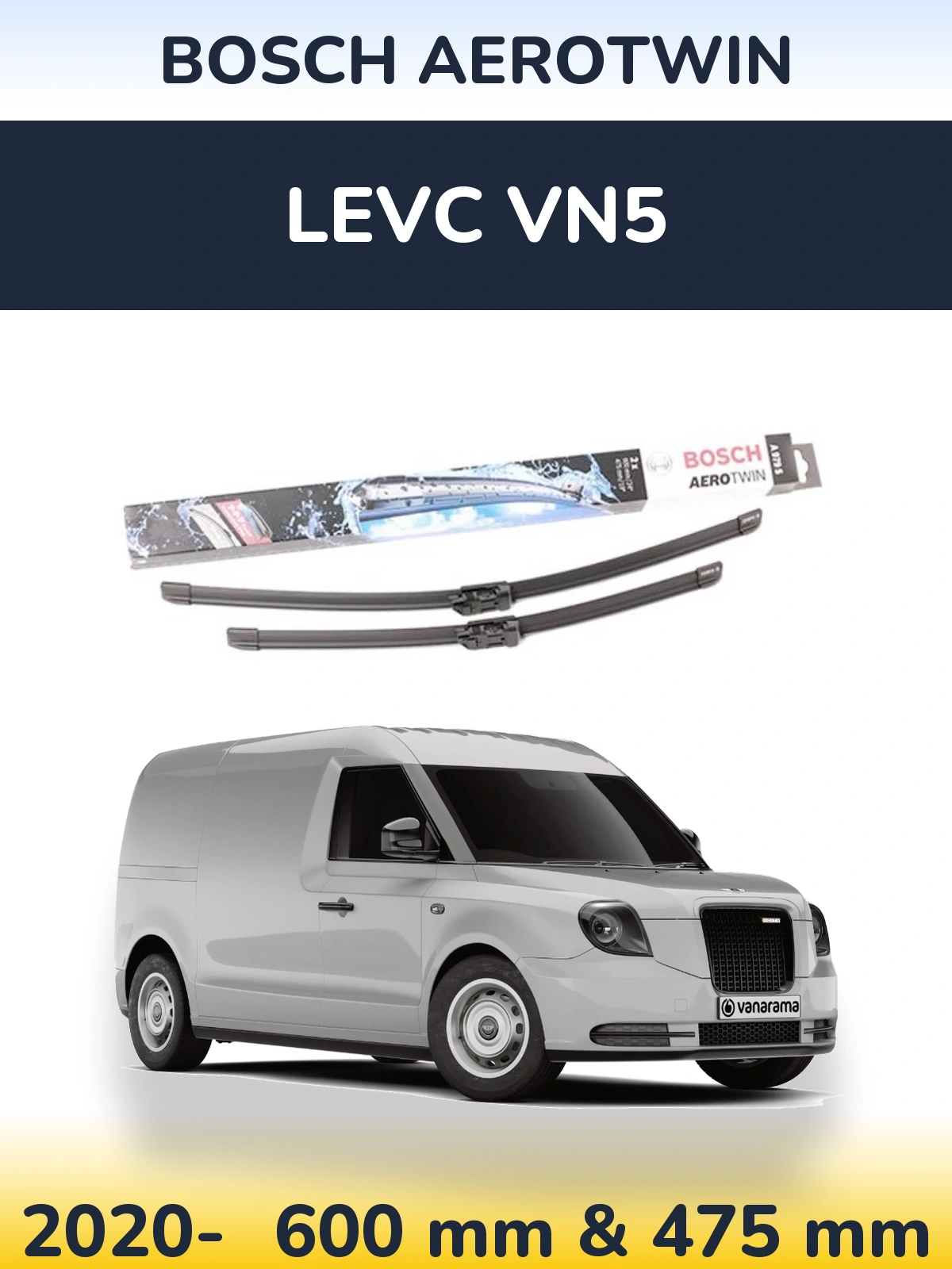 Torkarblad BOSCH AeroTwin för LEVC VN5