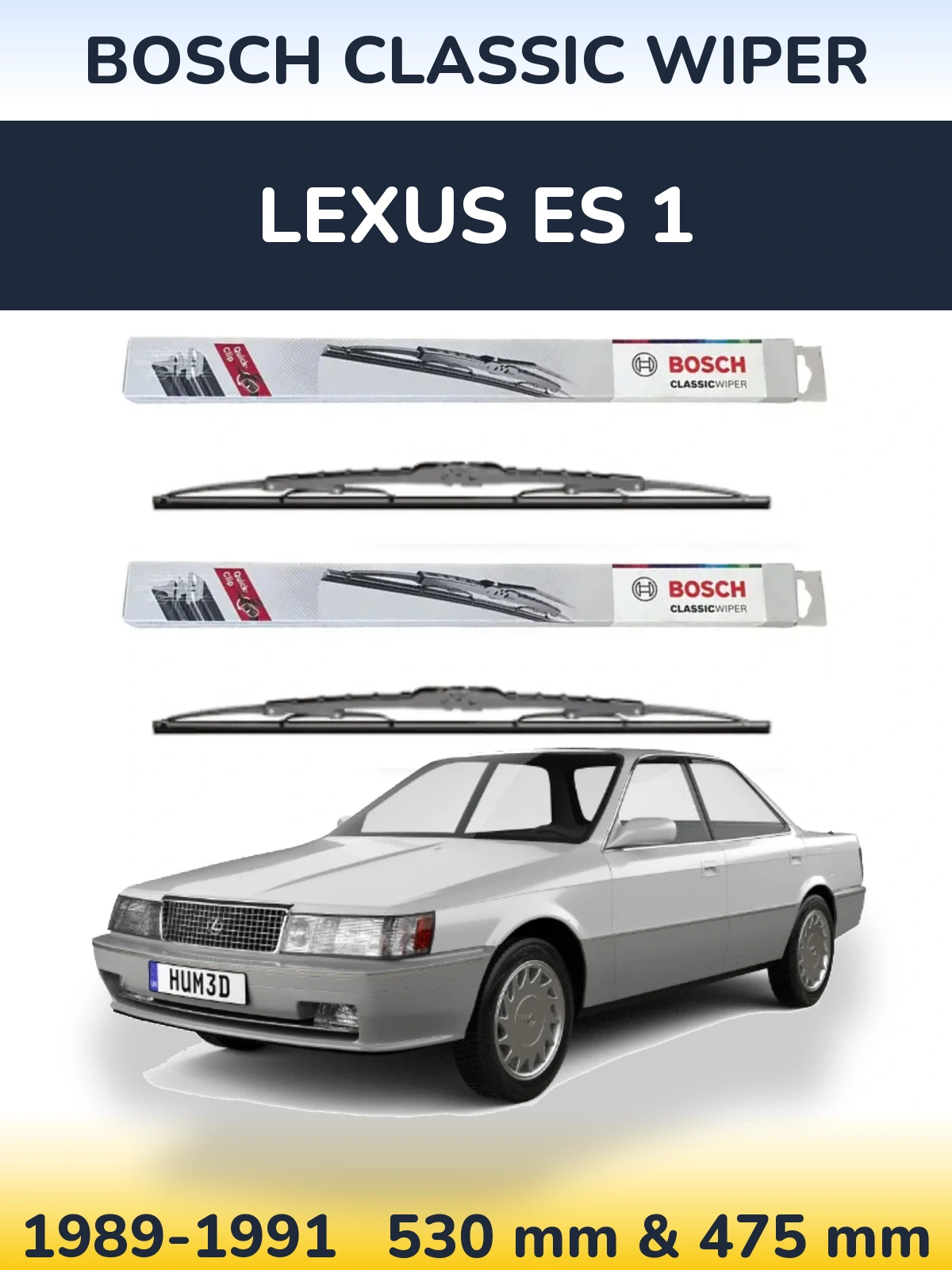 Torkarblad BOSCH Classic Wiper för Lexus ES 1