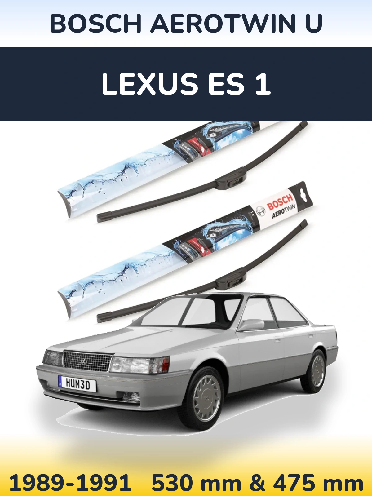Torkarblad BOSCH AeroTwin U för Lexus ES 1