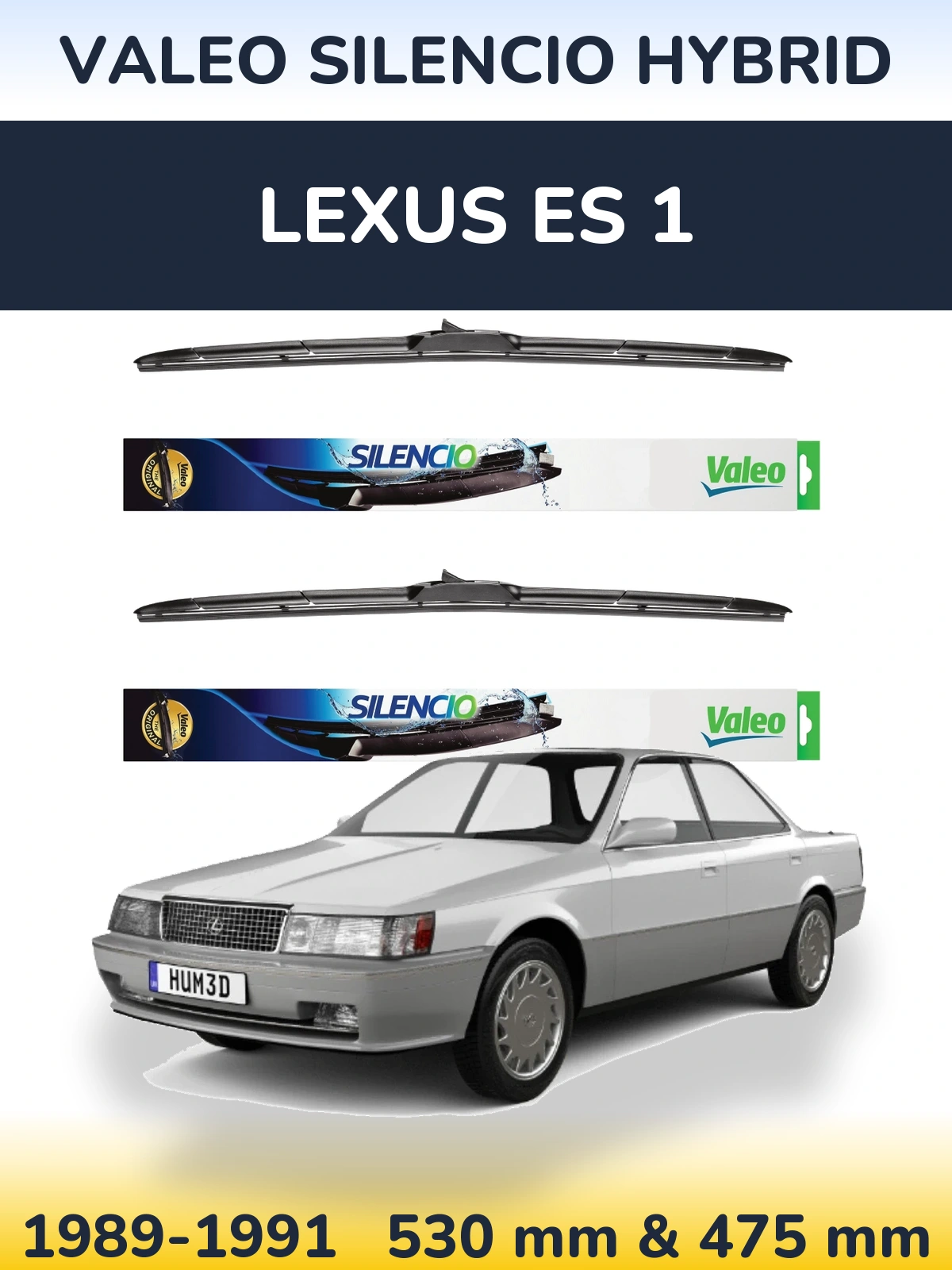 Torkarblad Valeo Silencio Hybrid för Lexus ES 1