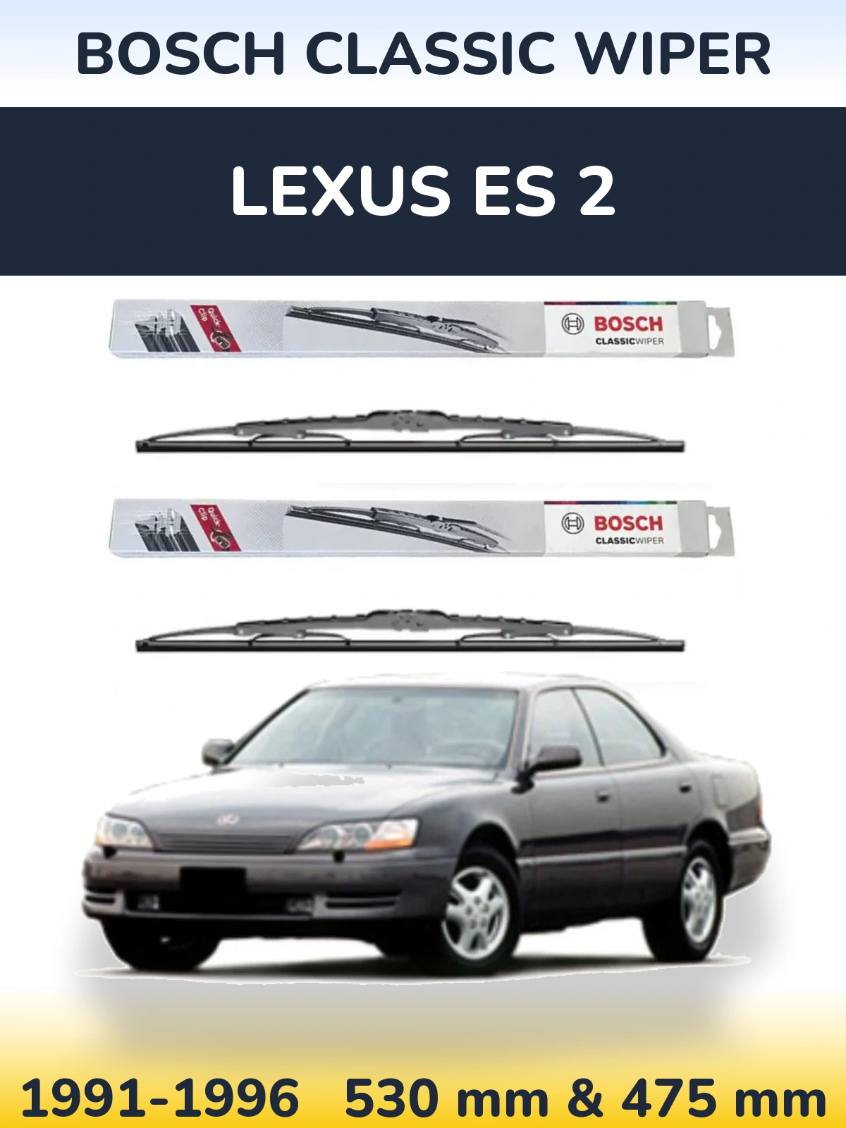 Torkarblad BOSCH Classic Wiper för Lexus ES 2