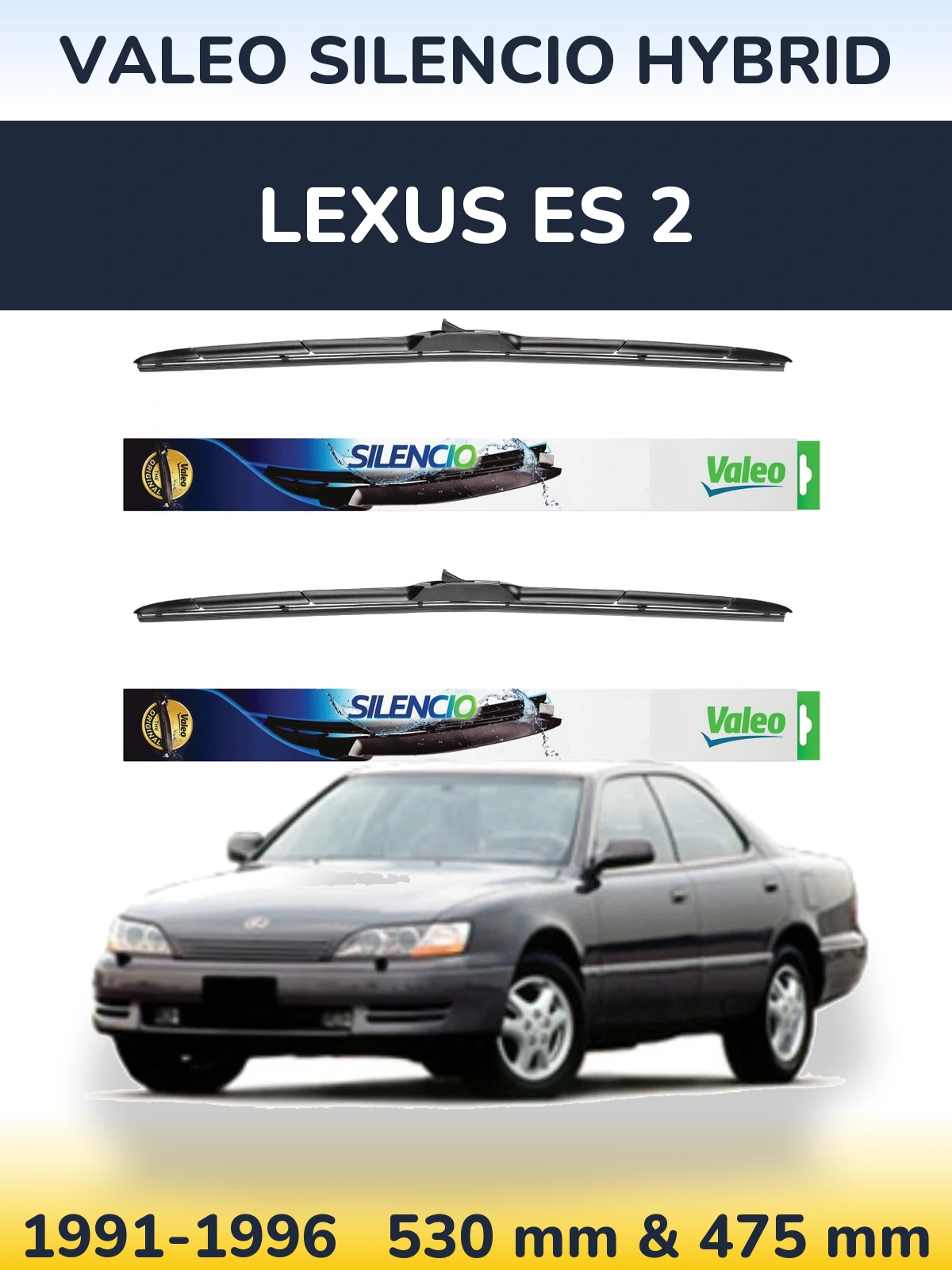 Torkarblad Valeo Silencio Hybrid för Lexus ES 2