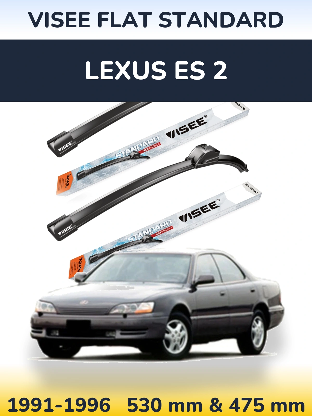 Torkarblad VISEE FLAT STANDARD för Lexus ES 2