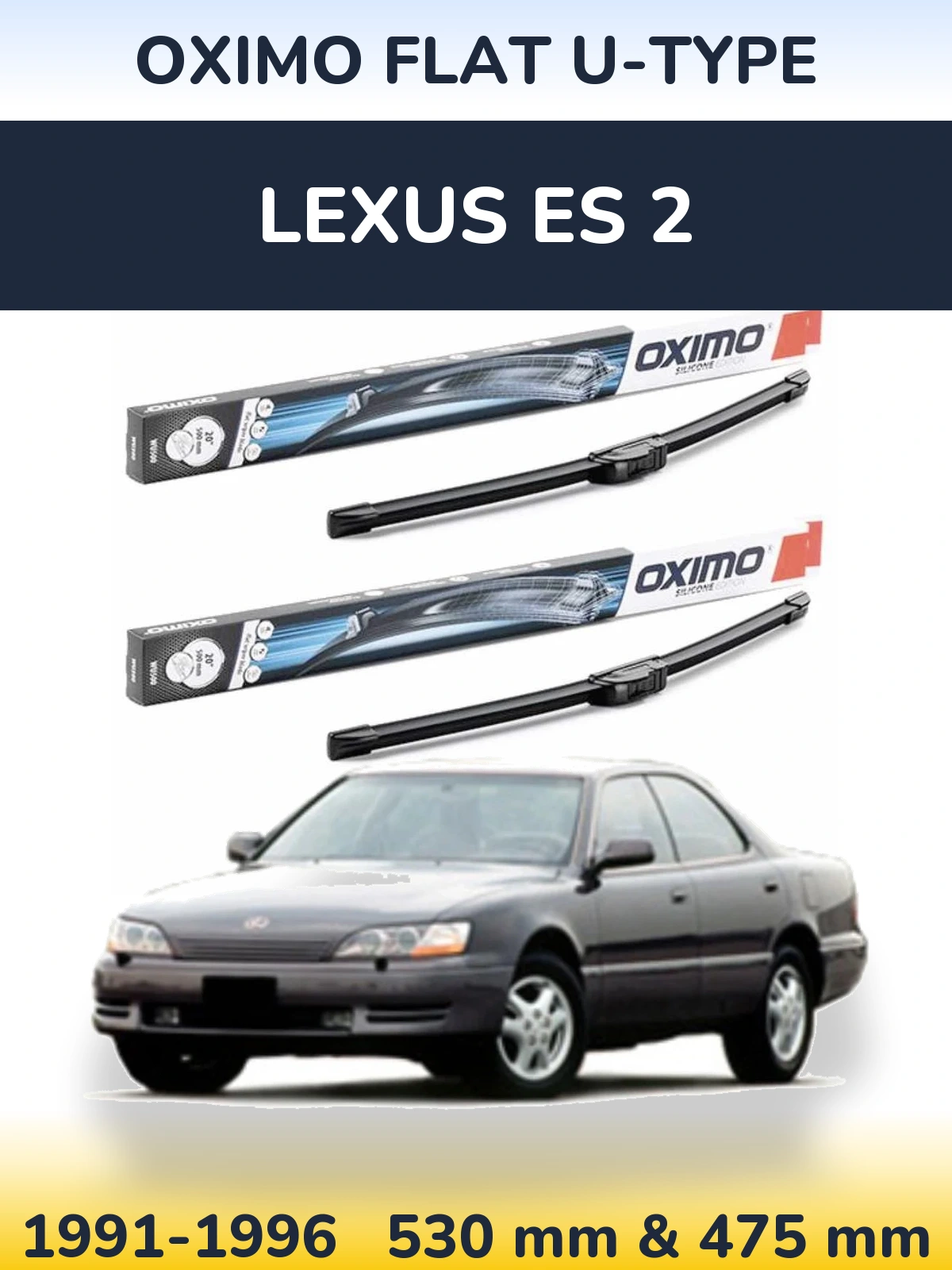 Torkarblad Oximo Flat U-type för Lexus ES 2