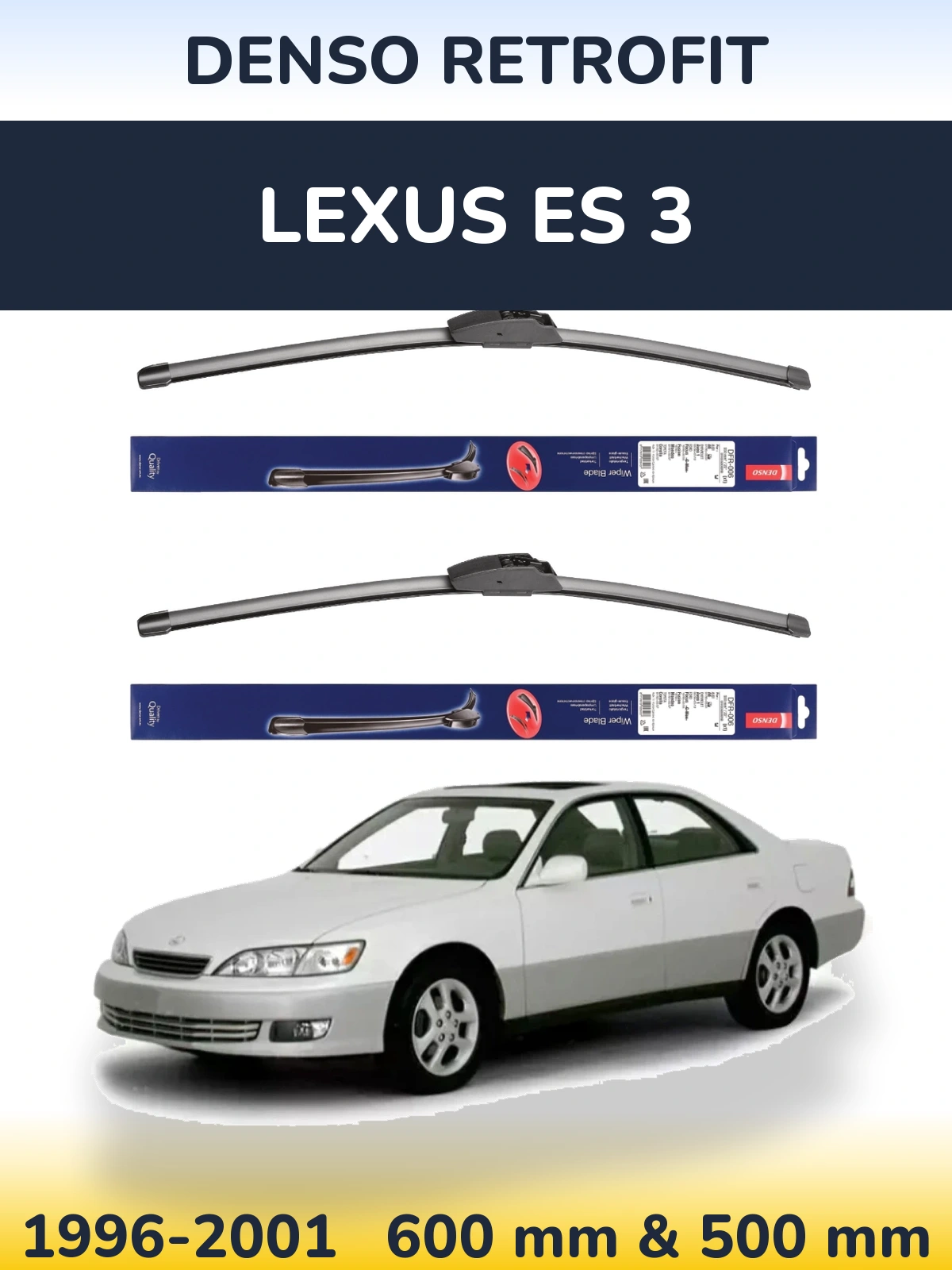 Torkarblad Denso Retrofit för Lexus ES 3