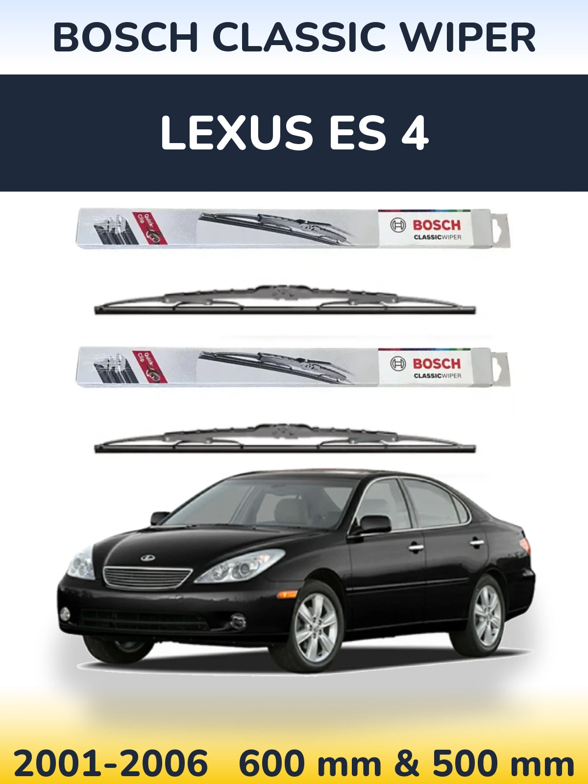 Torkarblad BOSCH Classic Wiper för Lexus ES 4