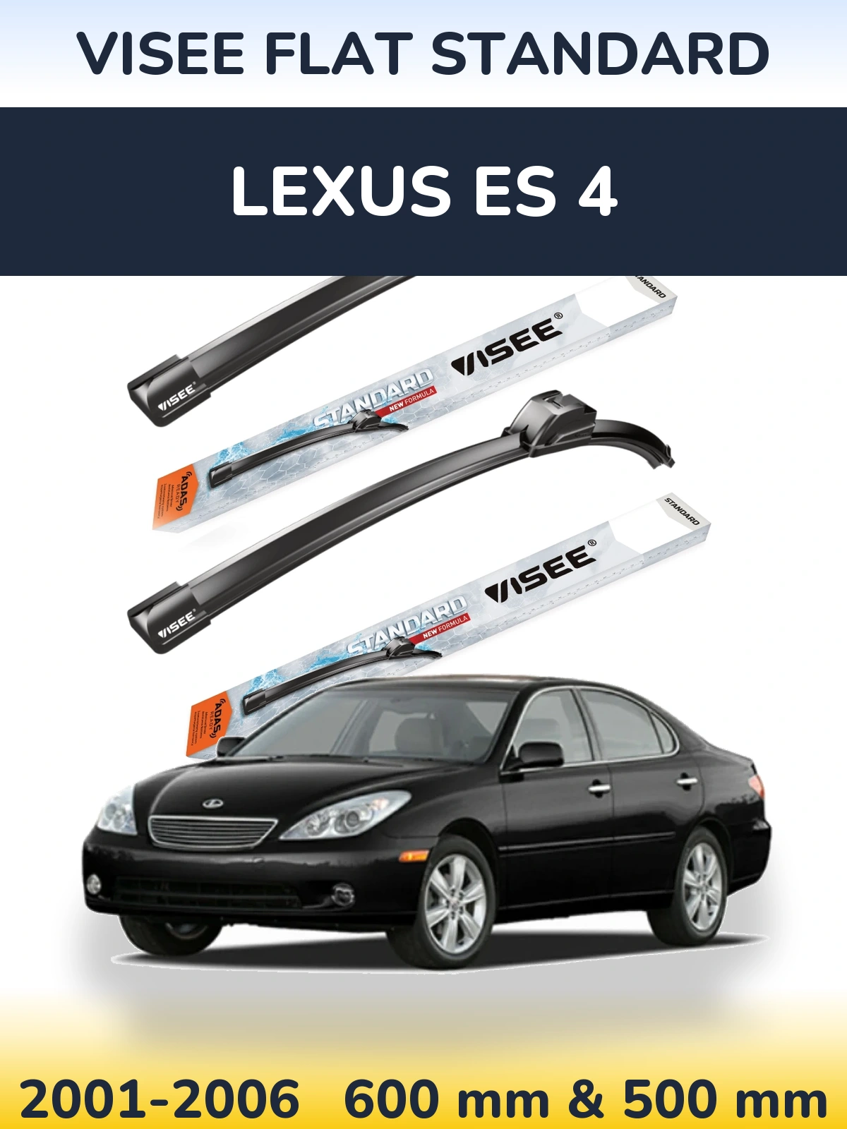 Torkarblad VISEE FLAT STANDARD för Lexus ES 4