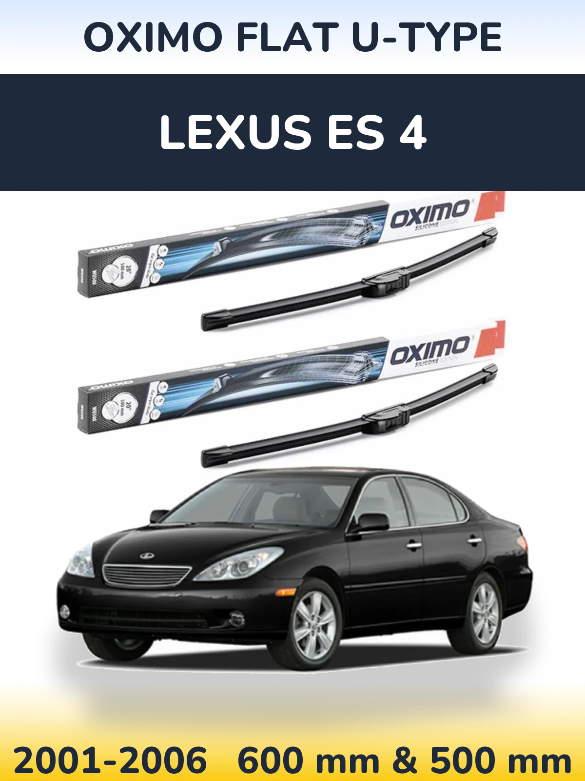 Torkarblad Oximo Flat U-type för Lexus ES 4