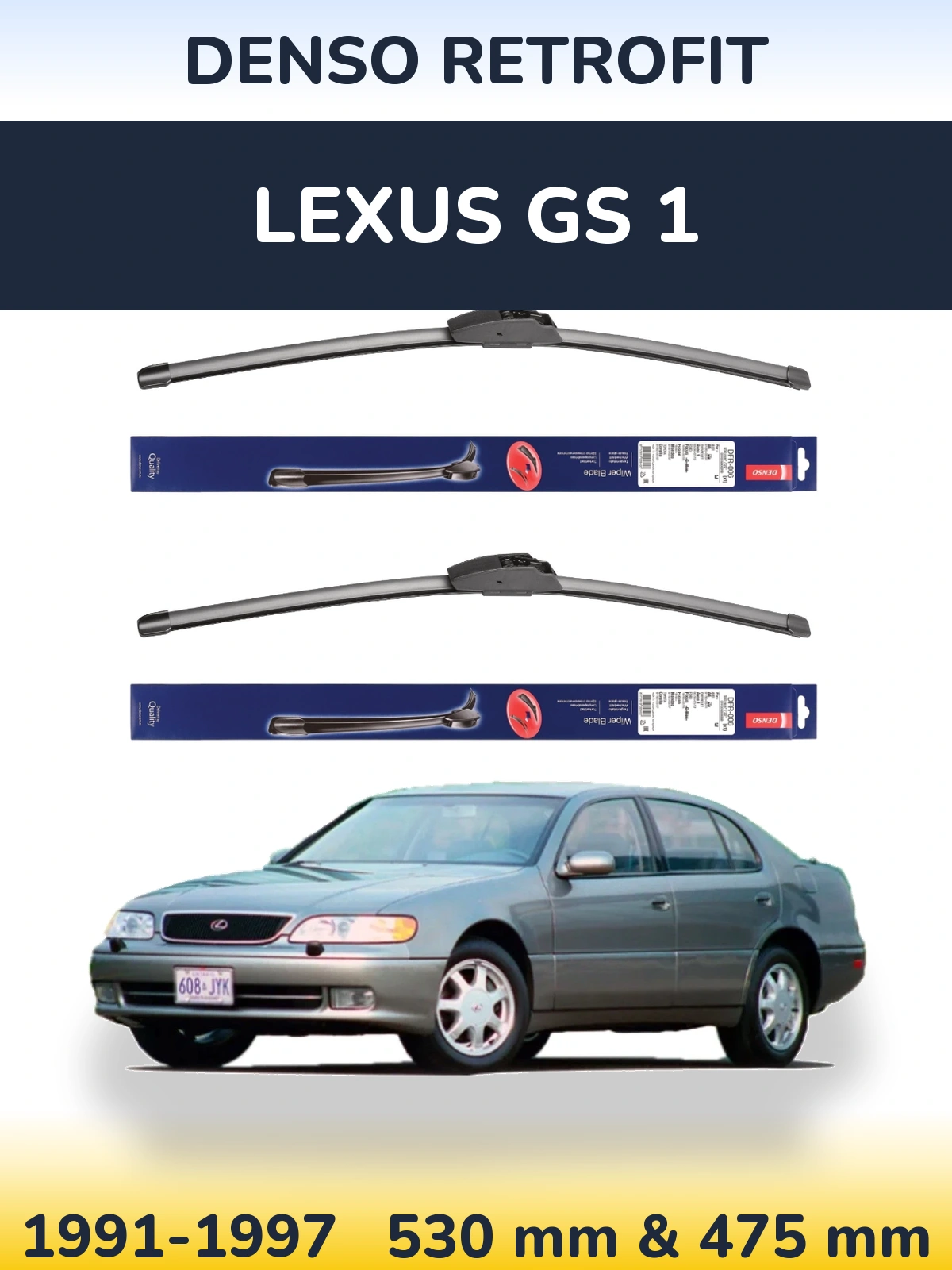 Torkarblad Denso Retrofit för Lexus GS 1