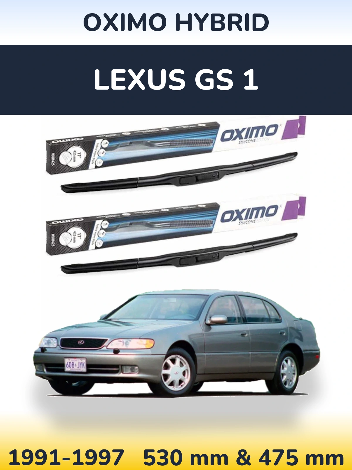 Torkarblad Oximo Hybrid för Lexus GS 1