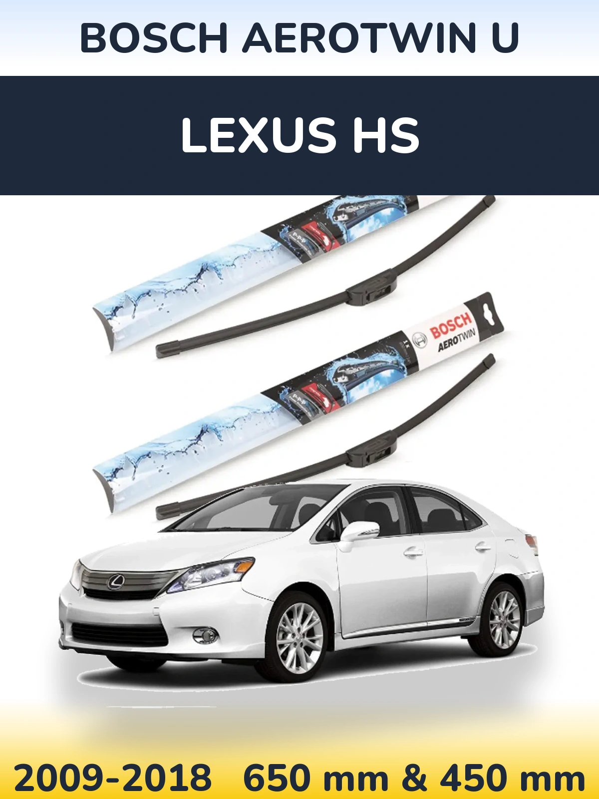 Torkarblad BOSCH AeroTwin U för Lexus HS