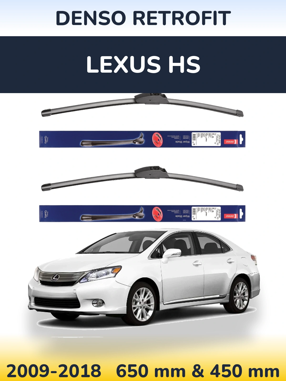 Torkarblad Denso Retrofit för Lexus HS